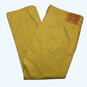 Levi’s 541 Athletic Fit Jeans Men’s 38x30 (~38x29) Yellow Gold Denim